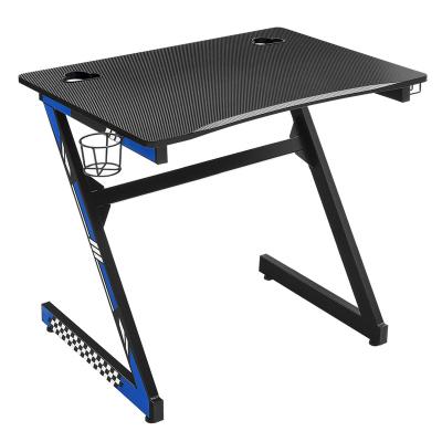 China Z Shaped Factory Wholesale Z Shaped Computer Desks 31.5inch Computer Desk Black Gaming Table Modern PC Gaming Desk Small Ergonomic Wooden Desk for sale