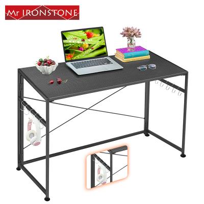 China Foldable Desktop Computer Desk Folding Workstation Elevated Easy Assembly Small Table Reading Table For Dining Cafe Foldable Desk for sale