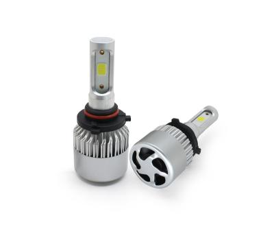 China Aviation Headlight 9006 Aluminum Super Bright Led Cob 72w 8000lm With Turbo Blower Ce Rohs for sale