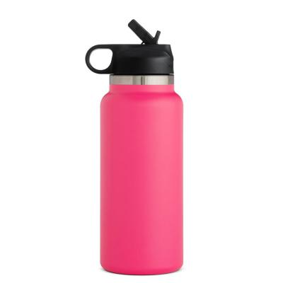 China Kids Thermos Bottle PORTABLE Hydrated Mouth Water Bottle Wide Vacuum Flask With Straw Lid 12oz 16oz Stainless Steel Cup for sale