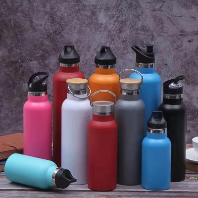 Κίνα New Style Lid PORTABLE Stainless Steel Portable Bamboo Water Bottle Customized Logo προς πώληση