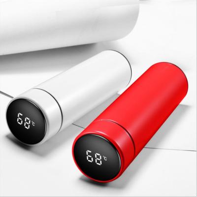 中国 PORTABLE double wall vacuum flask stainless steel led smart water bottle with reminder to drink water 販売のため