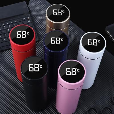 Chine PORTABLE Thermoses Cup 304 Stainless Steel Smart Upright Temperature Cup Water Thermometer Custom Logo à vendre