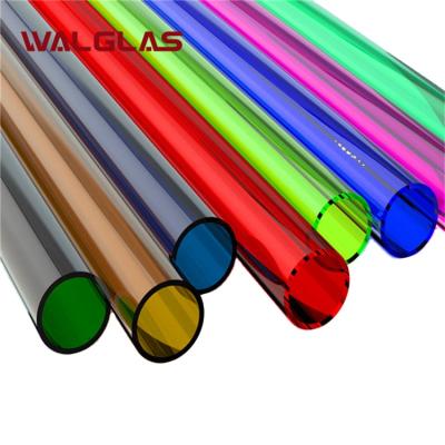 China Custom 6mm Cheap Color Construction Price Acrylic Tube With Different Color for sale