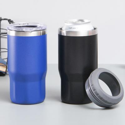 China Lean Box Cooler 16oz Cola Beer Cooler Can 304 Stainless Steel Vacuum Flask Car Slim Box Cooler New Style for sale