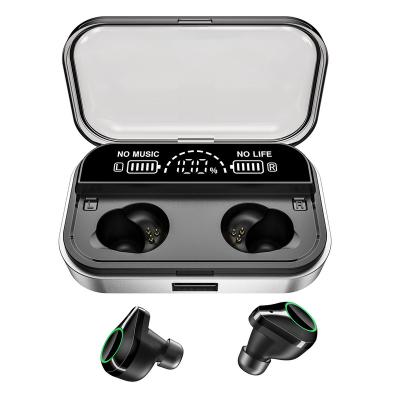 China In-ear 3500 mah battery large capacity earbuds bluetooth headset waterproof wireless headphones for sale