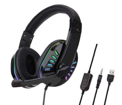 China Custom RGB USB Headband PC Gaming Headset Gamer Earphones For PS4 Gamer Customized Logo for sale