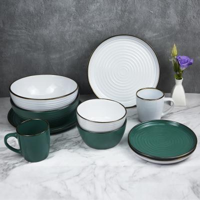 China 2021 disposable ceramic hot sale dinner set, porcelain dinner set dinnerware, tableware dinnerware set for sale