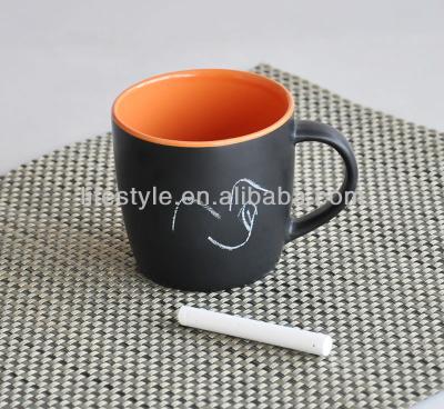 China Viable Black Color S Toneware Chalk Cups Mugs for sale