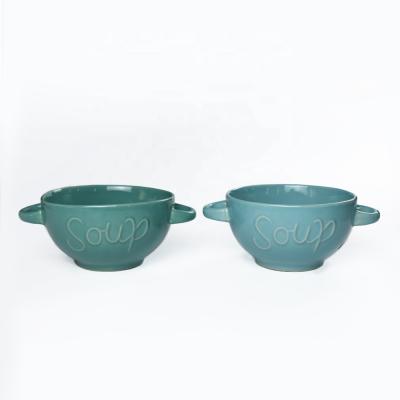 China Sustainable Ceramic Bowl With Solid Color Pasta Bowl Soup Bowl In Different Colors And Patterns for sale