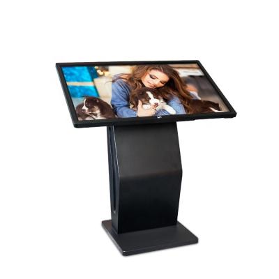 China Metal Case + Tempered Glass Panel Support Webcam 43 Inch Indoor Display Interactive Touch Information Kiosk for sale