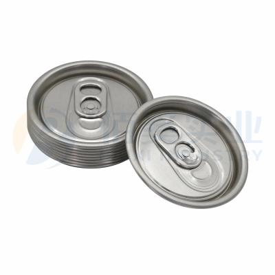 China Non Spill Dia 202 Aluminum Can Lids Easy Open Ends Aluminum Caps For Aluminum Beer Cans for sale