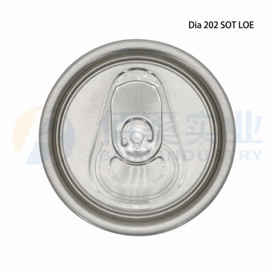 China Non Spill 202 DRUNK B64 Open Ends Aluminum Can Easy Lids For Beverage Cans for sale