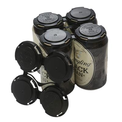 China Recyclable PE HDPE 4 Pack Plastic Beer Carriers For Diameter 202 Aluminum Beer Cans for sale