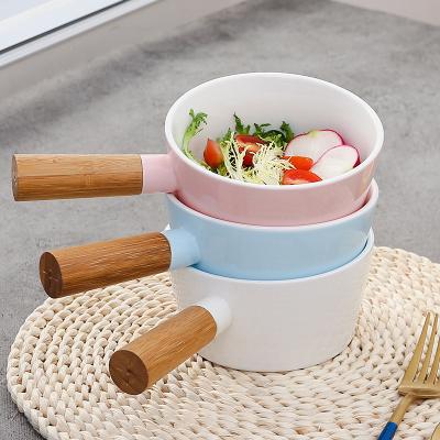 China Sustainable Cute Ceramic Soup Stock Pot Cookware Set Non Stick Ceramic Soup Stock Cooking Pot for sale