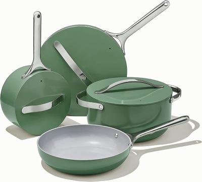 China Sustainable Non-Stick Ceramic Cookware Set Pots Pans, Lids & Kitchen Storage for sale