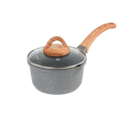 China CLASSIC granite cookware set non stick aluminum cooking pots and pans household utensils marble cookware for sale