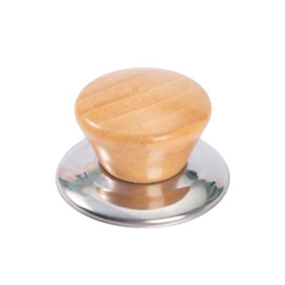 China Durable Heat Resistant Pot Lid Wooden Knobs Handle For Cookware for sale