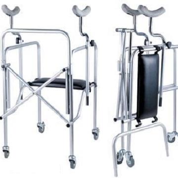 China Healthcare Auxiliary Walking Supplies Cheap Products Steel Walker With TPR Shoulder for sale