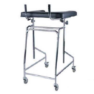 China Walking Assistant Adjustable Folding Walker Steel Walker With PU Support for sale