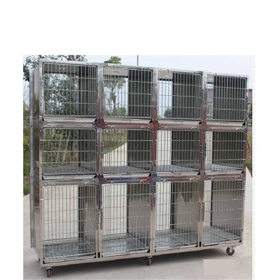 China Single operation good quality YSVET2440 steinless steel veterinary cages for animal for sale