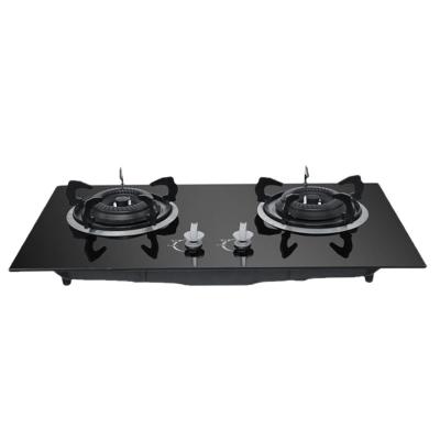 China Modern Top Quality Tempered Glass Construction In 2 Burner Gas Range for sale