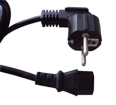 China High quality electric appliance factory VDE power cord EU 2pin 3pin power cable standard plug with IEC C13 c for sale