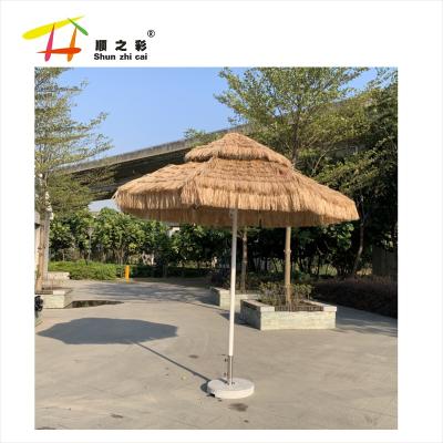 China Factory New Product Coastal Hawaii Artificial Tubular Beach Thatched Tiki Umbrella for sale