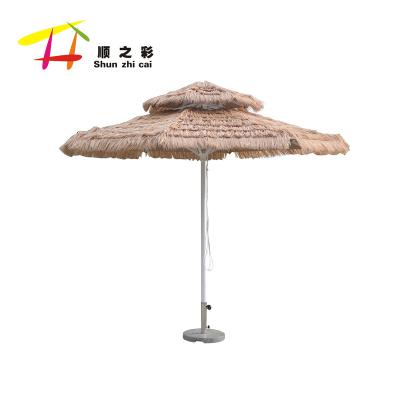 China patio\garden\outdoorl\2.5m beach straw umbrella sun shade outdoor beach umbrella for sale for sale