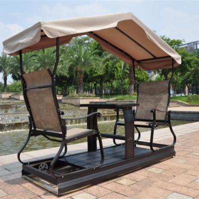 China New Contemporary Aluminum 2 Seat Garden Swing / Outdoor Swing Chair for sale