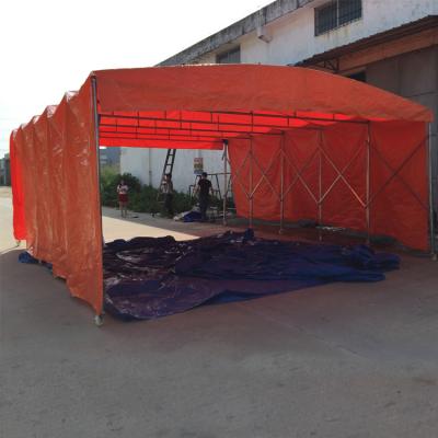 China Portable Easily Customized Large Span Clear Fixable , Retractable Storage Tent Outdoor Folding Tent for sale