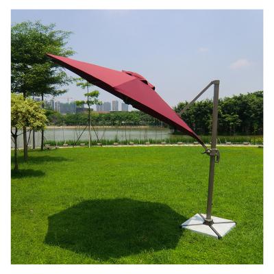 China Asian 12 Ft 3M 8 Rib Luxury Foldable Outdoor Patio Umbrella Cantilever Garden Yard Patio Umbrella for sale