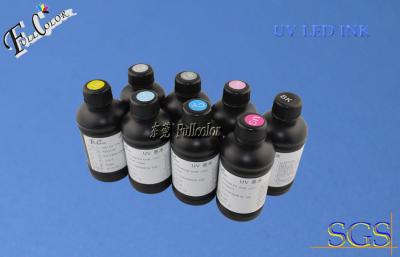 China UV Led Curable Ink for Epson Pro4800 Wide Format Inkjet / Flatbed Printer ink, 8 Color UV light ink for sale