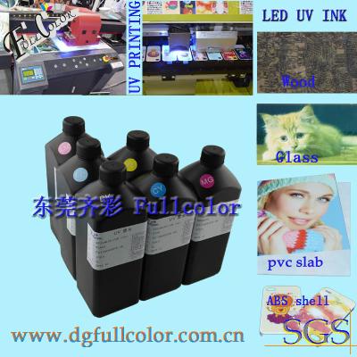 China High Color Density UV Led Curable Ink for Epson DX5 printer head uv printing for sale