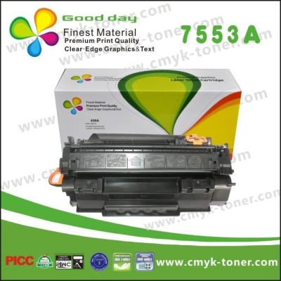 China Q7553A HP Black Laserjet Toner Cartridge For HP laser printer P2014 / P2015 / M2727 for sale