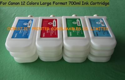 China 700ml vacian los cartuchos de tinta de impresora de Canon de la tinta del tinte, cartucho de tinta de Canon IPF8000 en venta