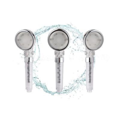 China Without Switch Ionic Head LED Shower Panel Filter With Light for sale