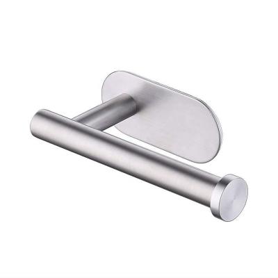 China Modern Toilet Paper Holder For Bathroom Stick Wallpaper Towel Dispenser Stainless Steel WC Towel Tissue Roll Swept Holder for sale