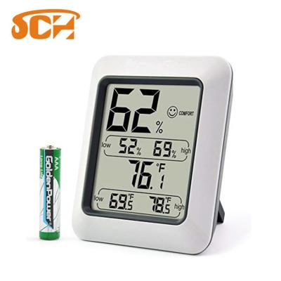 China Babrroom/Indoor Room/Apartment Digital Hygrometer Thermometer Humidity Monitor with Temperature Humidity Measurement for Baby for sale