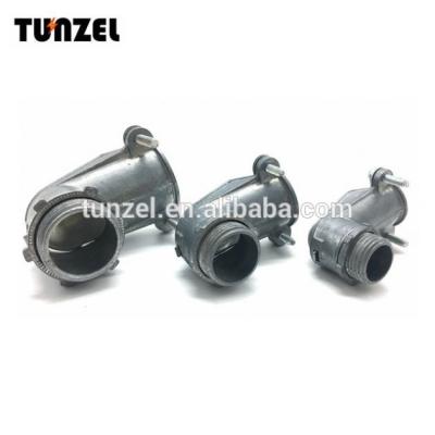 China Connect zinc die cast angle compression BX FLEX flexible connector in stock for sale