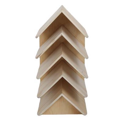 China New Element Small Foldable Modern Child Study Stand Tree Shelf Kids Wooden Book Stand for sale