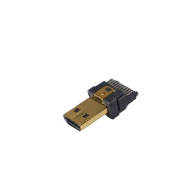 China Automotive Electronic Components HDMI Connector Qingda DM Auto Welding Tin HD Male Plug Gold Plating for sale