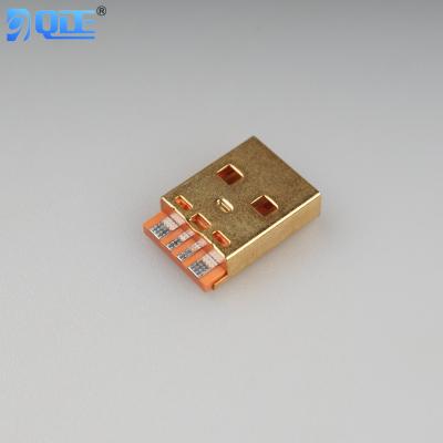 China Qingda Power Customized USB A Connector 2.0 Female , USB2 Single Layer DIP 90 Degree Plate 0 Motherboard Seats for sale