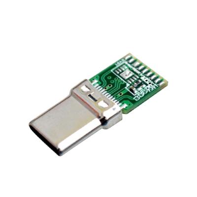 China Type C 3.1 male connector with pcb board for usb to c and c to hdmi USB C/M To C/M 3.1 data cable for sale