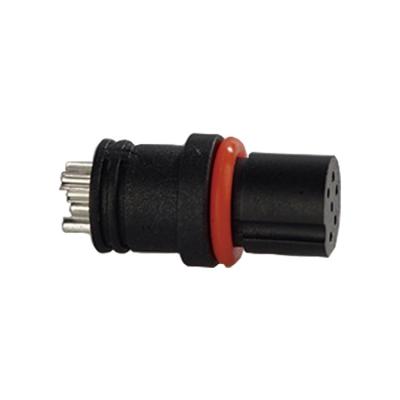 China Quality assurance outdoor waterproof gold plated wire and equipment black terminal head PA96 waterproof female red sealing ring manufacturer direct sales for sale