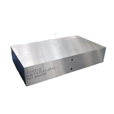 China Carbon steel Wholesale ultrasonic reference block TOFD-A/B/C/D/E reference block NDT test block for sale