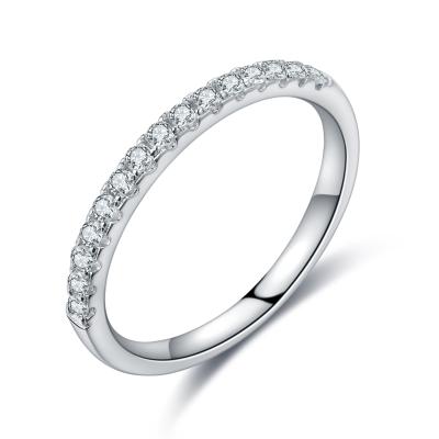 China Wholesale S925 Ring Guard Moissanite Ring Fashion Simple Design Silver CLASSIC Cheap Price for sale