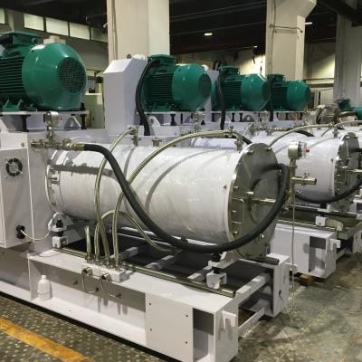 China 55KW molino de pulido mojado de la arena de 250 litros en industria de la tinta del agua de la fibra química en venta