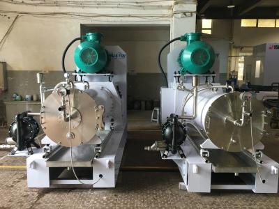 China cadena de producción de la pintura de base de agua de 100L 55kW molino de pulido mojado con el acero inoxidable SUS304 en venta