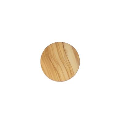 China Viable Wholesale Custom Laser Engravable Empty Natural Square Round Olive Wood Coaster For Drinks Accept OEM/ODM for sale